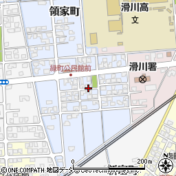 富山県滑川市緑町周辺の地図
