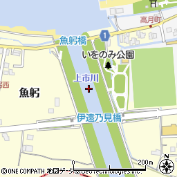 上市川周辺の地図