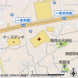 コメリパワー中野店　資材館周辺の地図