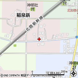 富山県滑川市稲泉新521周辺の地図