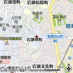 富山県富山市岩瀬堺町周辺の地図