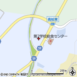 石川県かほく市高松セ周辺の地図