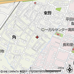 富山県高岡市角181-11周辺の地図