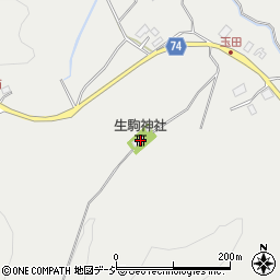 生駒神社周辺の地図