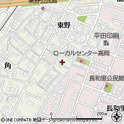 富山県高岡市角101周辺の地図