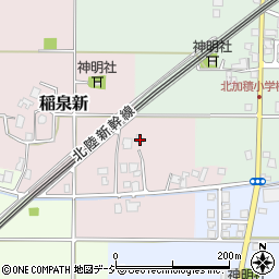 富山県滑川市稲泉新528周辺の地図