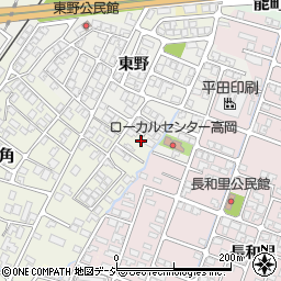 富山県高岡市角102周辺の地図