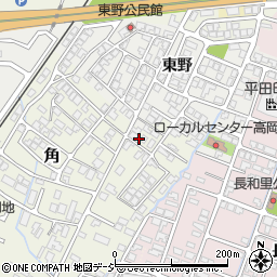 富山県高岡市角181-3周辺の地図