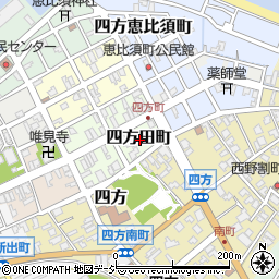 富山県富山市四方田町周辺の地図