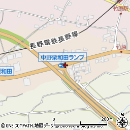 中野栗和田ランプ周辺の地図