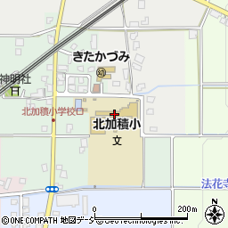 滑川市立北加積小学校周辺の地図