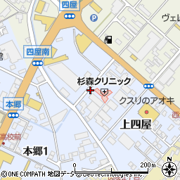 富山県高岡市上四屋周辺の地図