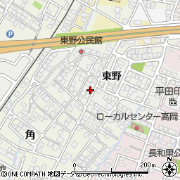 富山県高岡市角165-16周辺の地図