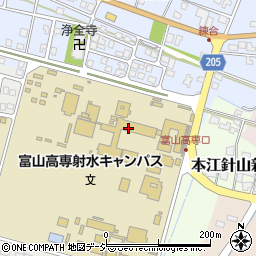 富山高等専門学校射水キャンパス周辺の地図