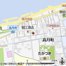 富山県滑川市高月町周辺の地図