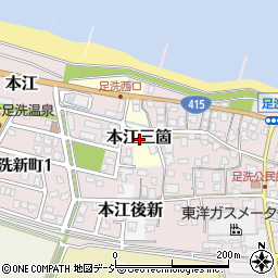 富山県射水市本江三箇周辺の地図