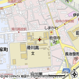 富山県立滑川高等学校周辺の地図