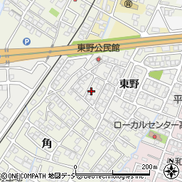 富山県高岡市角165周辺の地図