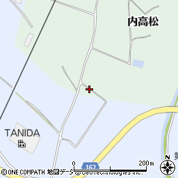 石川県かほく市内高松（マ）周辺の地図