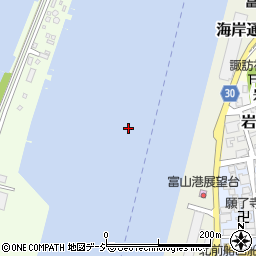 富山港周辺の地図