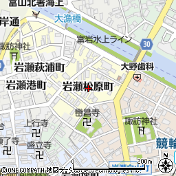 〒931-8367 富山県富山市岩瀬松原町の地図