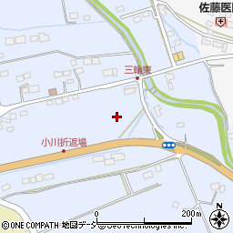 栃木県那須郡那珂川町三輪周辺の地図