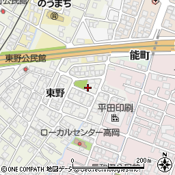 富山県高岡市角106周辺の地図