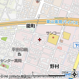 富山県高岡市野村153周辺の地図