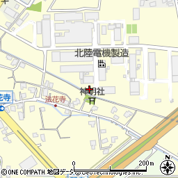 富山県滑川市法花寺周辺の地図