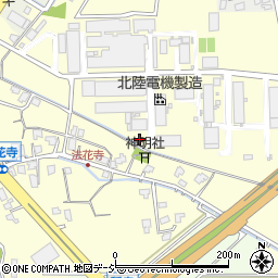 富山県滑川市法花寺周辺の地図