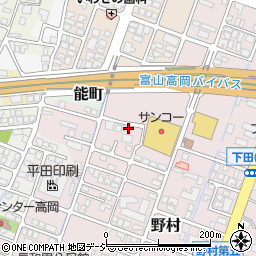 富山県高岡市野村179周辺の地図