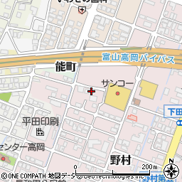 富山県高岡市野村179-4周辺の地図