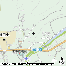 茨城県久慈郡大子町袋田周辺の地図