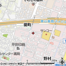 富山県高岡市野村182周辺の地図