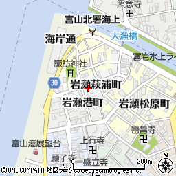 富山県富山市岩瀬萩浦町22周辺の地図