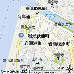 富山県富山市岩瀬萩浦町20周辺の地図
