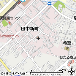 田中新町公民館周辺の地図