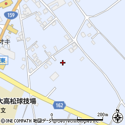 石川県かほく市高松ミ周辺の地図