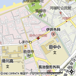 田中小学校前周辺の地図