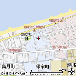 富山県滑川市領家町424周辺の地図