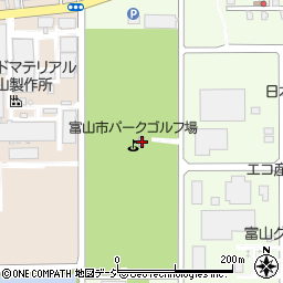 富山市パークゴルフ場周辺の地図