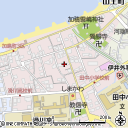 富山県滑川市加島町周辺の地図