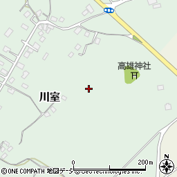 栃木県日光市川室周辺の地図