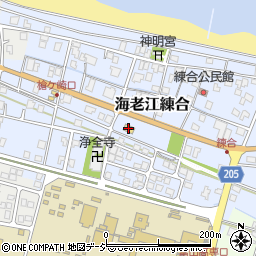 ファミリーマート射水海老江店周辺の地図