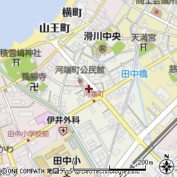 富山県滑川市河端町周辺の地図