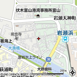 富山県富山市岩瀬天神町9周辺の地図