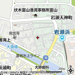 富山県富山市岩瀬天神町10周辺の地図