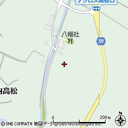 石川県かほく市内高松を周辺の地図