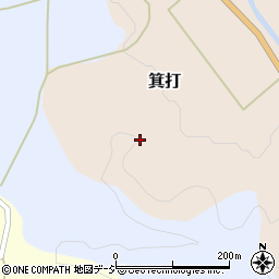 石川県かほく市箕打チ周辺の地図