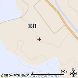 石川県かほく市箕打イ周辺の地図